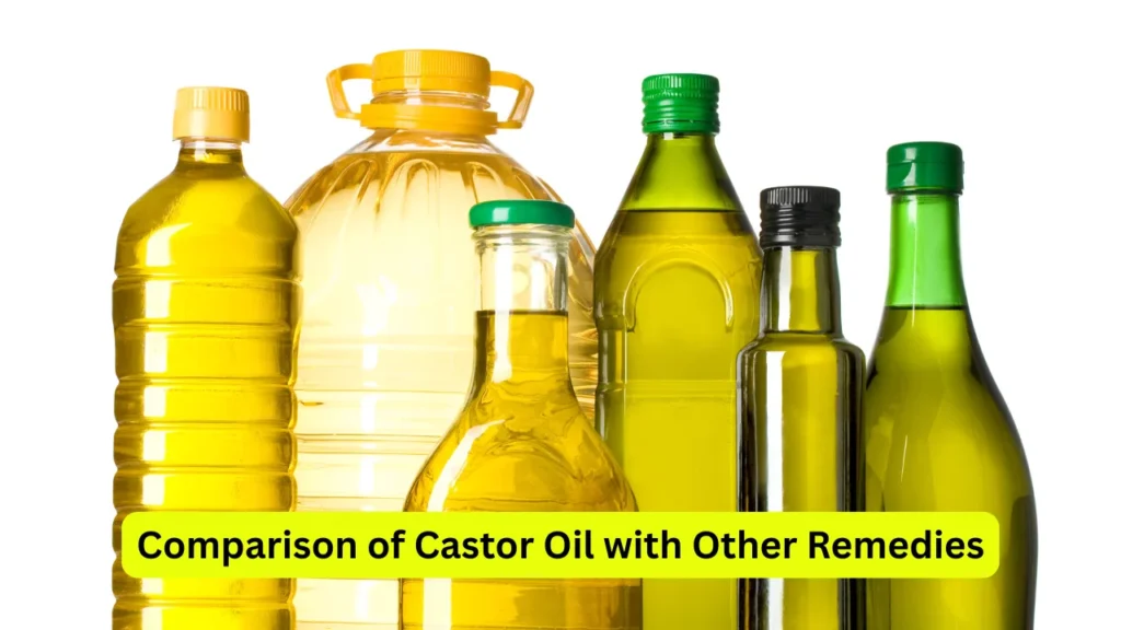 Comparison of Castor Oil with Other Remedies